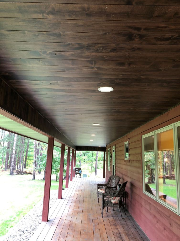 Porch Picture Hardwood Ceiling