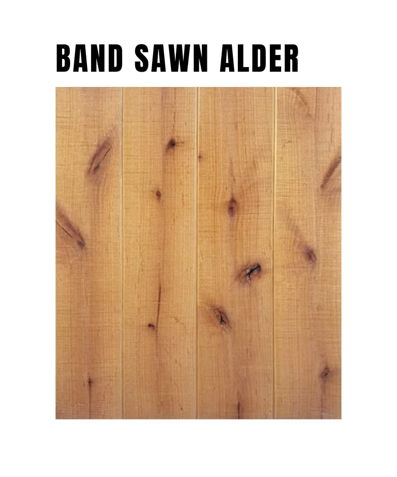 Band Sawn Alder Sample