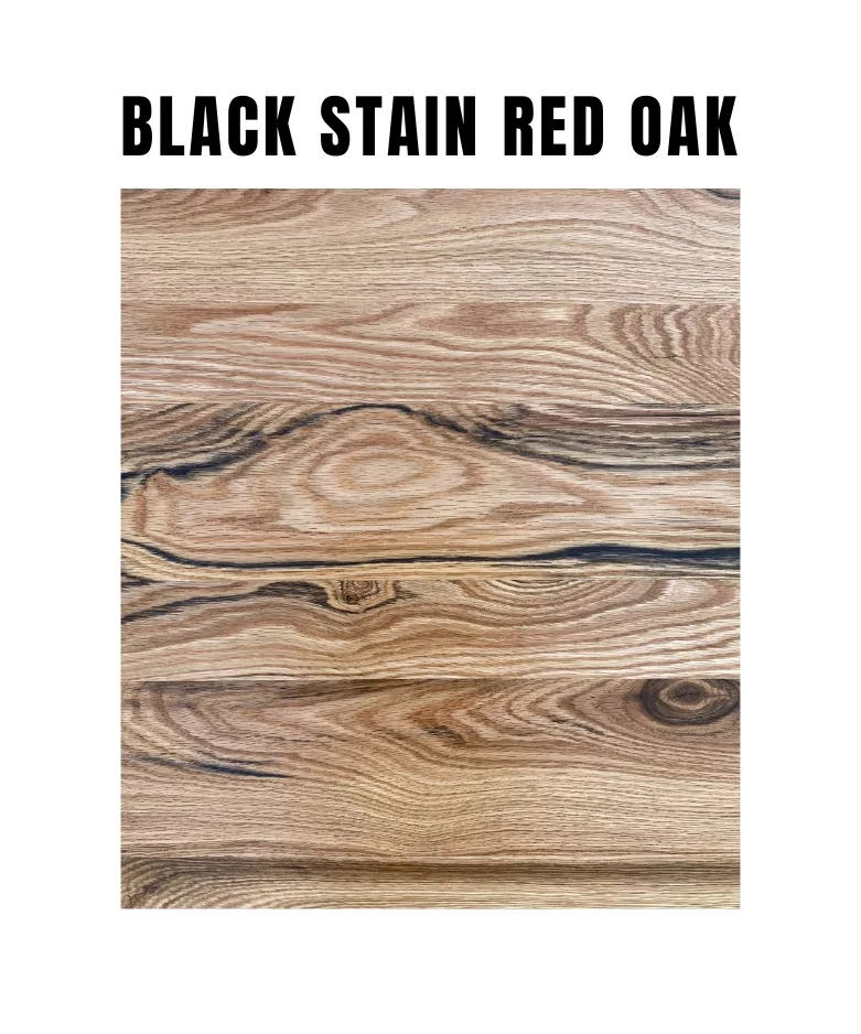 Black Stain Red Oak Sample
